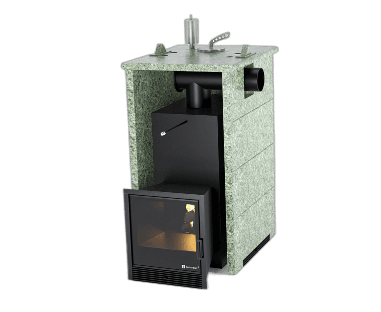 Anaapa Heater with a Three-Sided Skin, Closed Top, and Side Connection