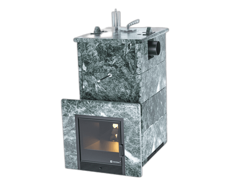 Anapa stove in a full casing with side connection and closed top